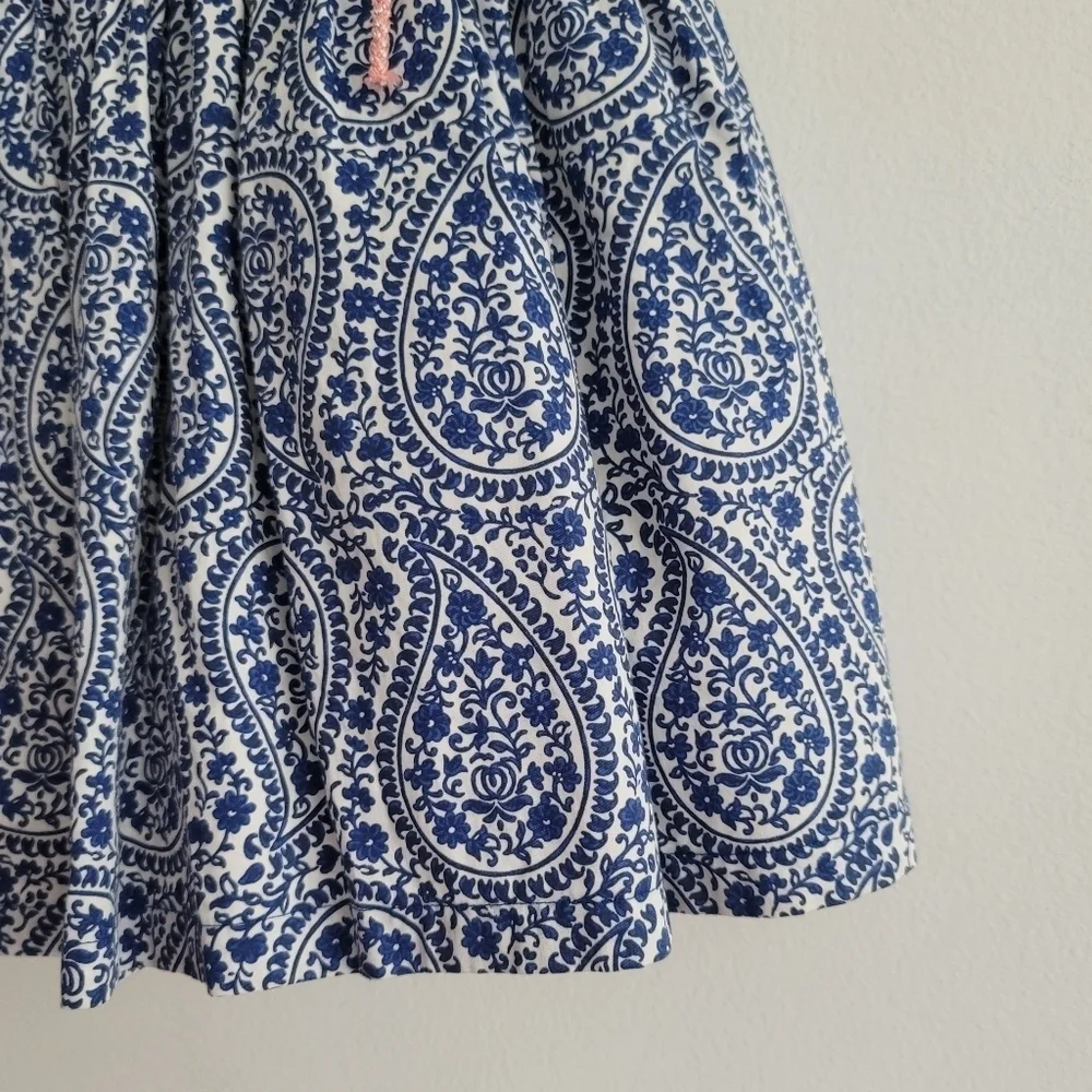 Carter's 5T Blue Floral Paisley Short Sleeve Party Dress Easter‎ Wedding